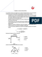 Aplicación Del Teorema de Castigliano A Estructuras Hiperestáticas