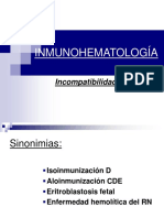 INMUNOHEMATOLOGÍA