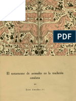 El Testamento de Animales en La Tradición Catalana