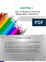 CHAPTER 1 - Introduction To Physico-Chemico Wastewater Treatment