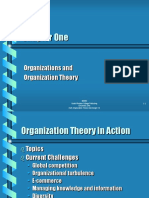 Chapter One: Organizations and Organization Theory