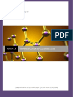 Determination of Ascorbic Acid: Analytical Chemistry IV