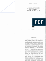 Bernstein Richard La Reestructuracion de La Teoria Social y Politica Introduccion y Capitulopdf