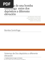 Potencia de Una Bomba Centrifuga Entre Dos Depósitos