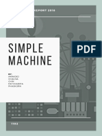 Simple Machine: Physics Lab Report 2018