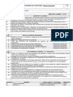 Ejemplo Del Programa de Auditoria de Gestion Comercial