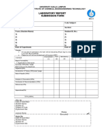 (C) Laboratory Report Submission