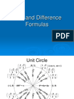 Sum and Difference Formulas