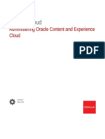 Administering Oracle Content and Experience Cloud