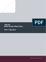 JSP 433 Diving Safety Policy