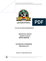 Syllabus Administracion II Gestión I - 2015