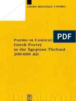 (Laura Miguelez Cavero) Poems in Context Greek Po PDF