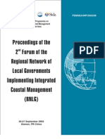 Proceedings of The 2nd Forum of The Regional Network of Local Governments Implementing Integrated Coastal Management (RNLG)