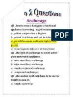 Orthodontic 2 Questions