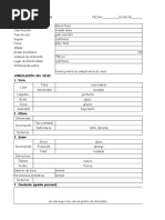 Ficha de Degustación Datos Generales