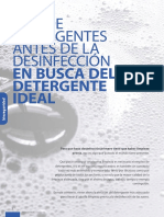 Uso de Detergentes Antes de La Desinfección en Busca Del Detergente Ideal PDF