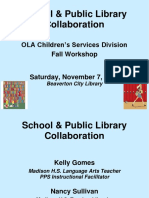 CSD School Public Library Collaboration Final