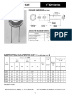 Photoconductive Cell: VT300 Series