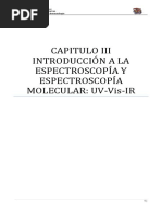 Capitulo III Introducción A La Espectroscopía y Espectroscopía Molecular - Uv-Vis-ir