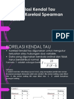 MA Korelasi Kendal Tau Dan Uji Korelasi Spearman PDF