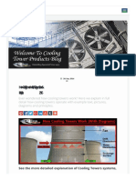 Working Principle of Cooling Tower PDF