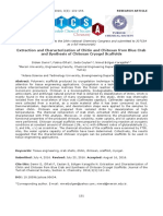 Extraction and Characterization of Chitin and Chitosan From Blue Crab and Synthesis of Chitosan Cryogel Scaffolds