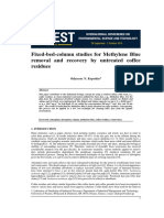 Fixed-Bed-Column Studies For Methylene Blue Removal and Recovery by Untreated Coffee Residues