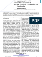 Biomass. Incineration, Pyrolysis, Combustion and Gasification