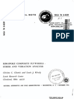 Nasa Technical Note: Rim-Spoke Composite Flywheels Stress A N D Vibration Analysis