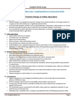 Impact of Climate Change On Indian Agriculture