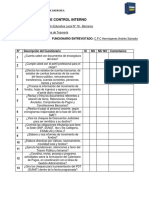 Cuestionario de Control Interno