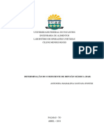 6 Relatório - Determinação Do Coeficiente de Difusão