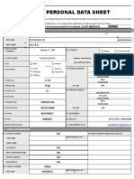 CS Form No. 212 Revised Personal Data Sheet - New