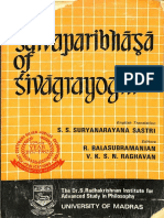 The Saivaparibhasa of Sivagrayogin