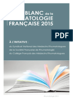 Livre Blanc Rhumatologie 2015