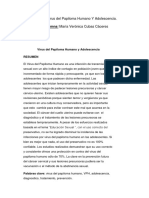 Virus Del Papiloma Humano y Adolescencia - Ensayo