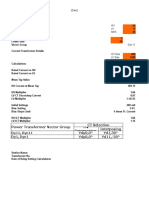 MIB Settings of 20 MVA Power Transformer