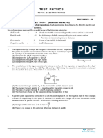 Test: Physics: Section-I (Maximum Marks: 40)