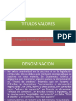 Titulos Valores