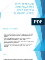 Generative Approach Under Computer Aided Process Planning (