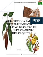 Guia Tecnica para El Establecimiento de Cultivo de Cacao en El Departamento Del Caqueta