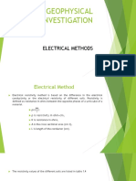 Geophysical Investigation: Electrical Methods