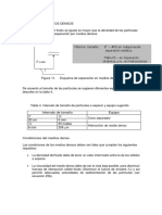 Separación en Medios Densos