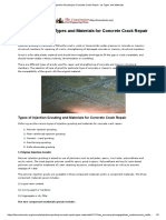 Injection Grouting For Concrete Crack Repair - Its Types and Materials