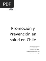 Promoción y Prevención en Salud en Chile