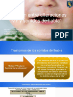 Relación Entre Alteraciones MF y Sonidos Del Habla