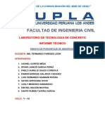 Informe de Porcentaje de Absorcion