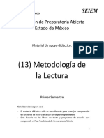 13 Metodología de La Lectura