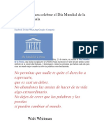 15 Recursos para Celebrar El Día Mundial de La Poesía en El Aula