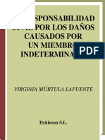 Virginia Murtula-La Responsabilidad Civil Por Danos Causados Por Un Miembro Intermedio de Un Grupo (Spanish Edition) (2009)